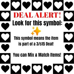 ANY ITEM WITH A ✨ IS 3 FOR $15! See Details Below!